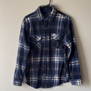 Men's Freedom Foundry Blue Plaid Shirt fleece Flannel